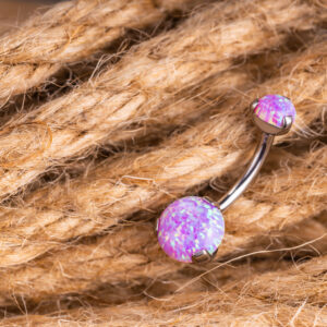 Élara - Piercing pour le nombril aux pierres lumineuses